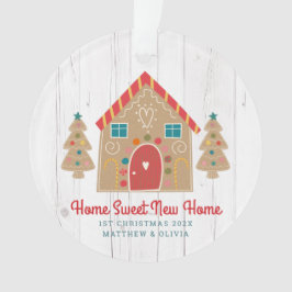 Gingerbrood Nieuw Home Rustic Wood Holiday Aangepa Ornament