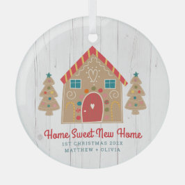 Gingerbrood Nieuw startpunt Eerste Kerstmis Rustis Glas Ornament