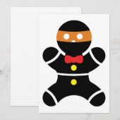 Gingerbrood Ninja Feestdagenkaart (Voorkant / Achterkant)
