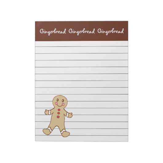 Gingerbrood Notitieblok (Linkerzijde)
