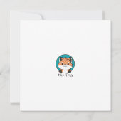 Gingerbrood Nutcracker-kerstkaart Notitiekaartje (Achterkant)