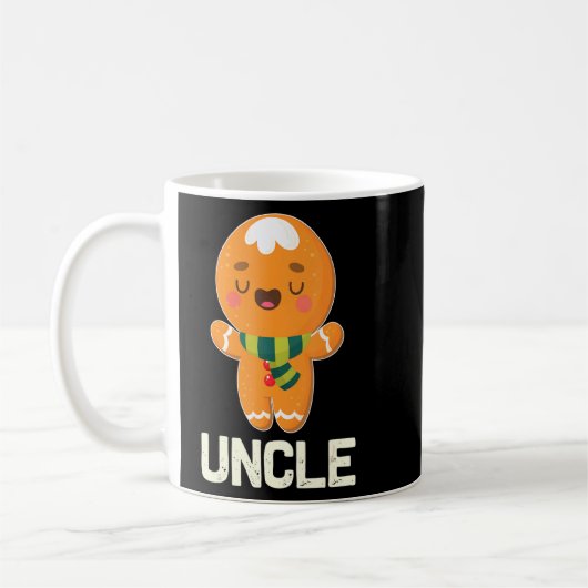Gingerbrood oom Funny Cute Cookie Kerstmis Shir Koffiemok (Links)