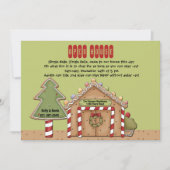 Gingerbrood Open House Invitation Kaart (Voorkant)