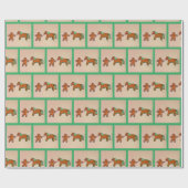 Gingerbrood Paardenpakpapier Cadeaupapier (Vlak)