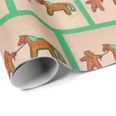 Gingerbrood Paardenpakpapier Cadeaupapier (Rol Hoek)