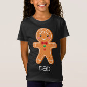 Gingerbrood Pap met kerstcadeautjes voor vrienden T-shirt (Voorkant)