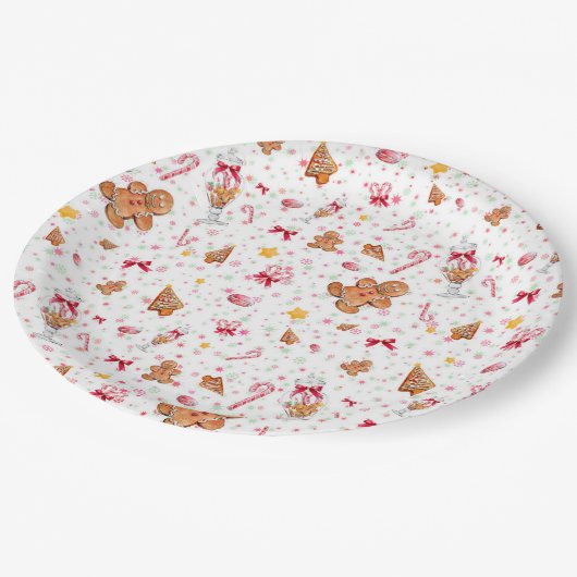 Gingerbrood Papieren Bordje (Gekanteld)