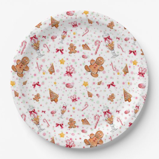 Gingerbrood Papieren Bordje (Voorkant)