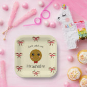 Gingerbrood Papieren Bordje (Feest)