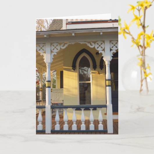 Gingerbrood Porch Glow - Martha's wijntuin Kaart (Gele Bloem)