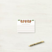 Gingerbrood Post-it® notes (Op bureau)