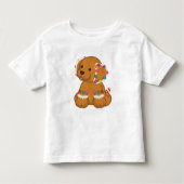 Gingerbrood Puppy Kinder Shirts (Voorkant)