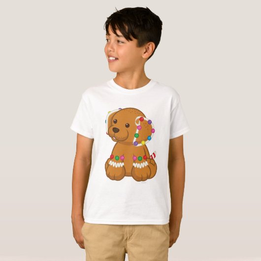Gingerbrood Puppy T-shirt (Voorkant volledig)