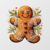 Gingerbrood Raamsticker (Vel)