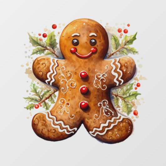 Gingerbrood Raamsticker (Vel)