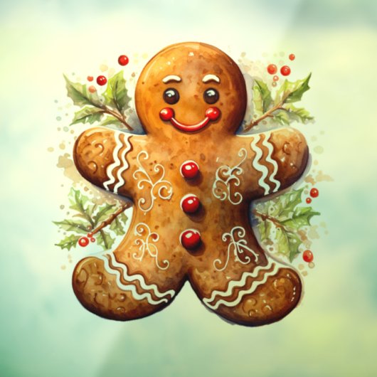 Gingerbrood Raamsticker (Vel 3)
