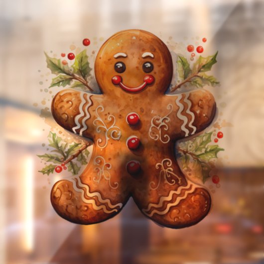 Gingerbrood Raamsticker (Vel 2)