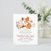 Gingerbrood Red Pset met kerstmis Koekjeswisselbud (Staand voorkant)