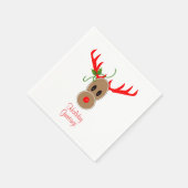 Gingerbrood Reindeer Napkins Servetten (Hoek)