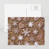 Gingerbrood rendiervis briefkaart (Voorkant / Achterkant)