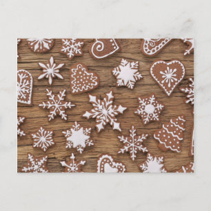 Gingerbrood rendiervis briefkaart