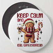 Gingerbrood Ronde Button 6,0 Cm (Voorkant /achterkant)