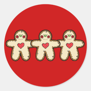 Gingerbrood Ronde Sticker