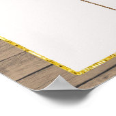 Gingerbrood Rustic Wood Genderkwesties Openbaar st Poster (Hoek)