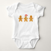 Gingerbrood Santa Hat Romper (Voorkant)