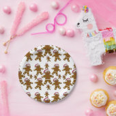 Gingerbrood Santas Papieren Bordje (Feest)