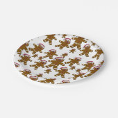 Gingerbrood Santas Papieren Bordje (Gekanteld)