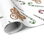 Gingerbrood Skeleton Man Cadeaupapier (Rol Hoek)