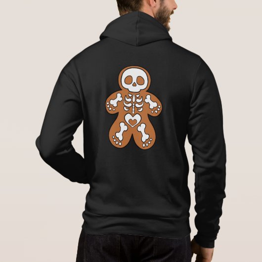 Gingerbrood Skeleton Man Hoodie (Achterkant)