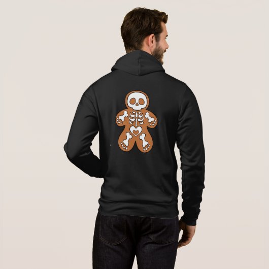 Gingerbrood Skeleton Man Hoodie (Achterkant volledig)