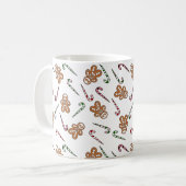 Gingerbrood Skeleton Man Koffiemok (Voorkant links)