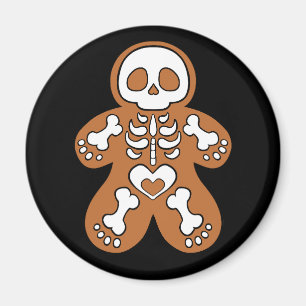 Gingerbrood Skeleton Man Magneet