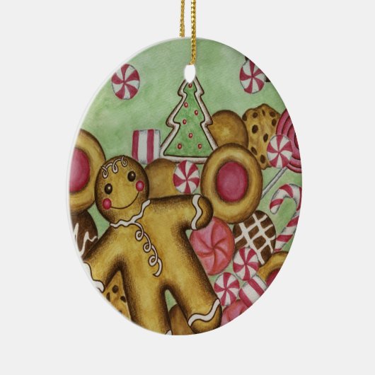 Gingerbrood Snoep Cookie Ornament (Rechts)