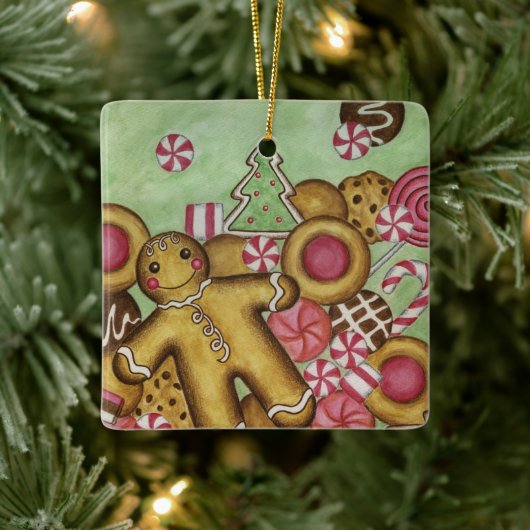 Gingerbrood Snoep Cookie Ornament (Boom)