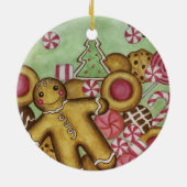 Gingerbrood Snoep Cookie Ornament (Achterkant)