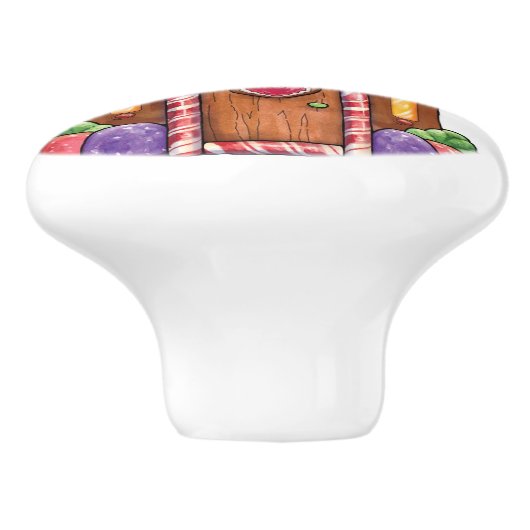 Gingerbrood Snoep House Drawer Pull Knob Keramische Knop (Zijkant)