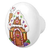 Gingerbrood Snoep House Drawer Pull Knob Keramische Knop (Rechts)