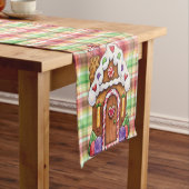 Gingerbrood Snoep House Pset Table Runner Korte Tafelloper (Voorbeeld)