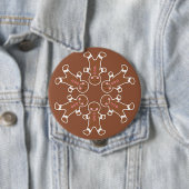 Gingerbrood Snowflake Button (In situ)