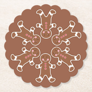 Gingerbrood Snowflake Onderzetters