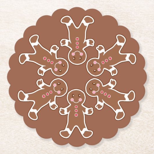 Gingerbrood Snowflake Onderzetters (Voorkant)