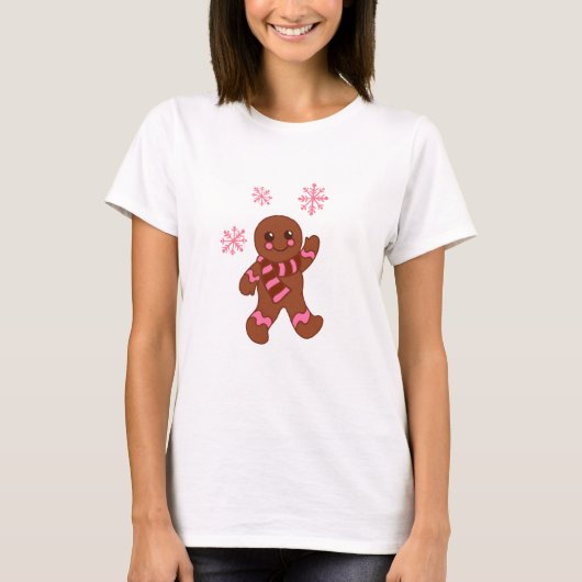 Gingerbrood Snowflake T-Shirt (Voorkant)