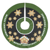 Gingerbrood Snowflakes Merry Kerstry Kerstboom Rok (Voorkant)