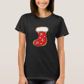Gingerbrood Socks Funny Cookies die Kerstmis baren T-shirt (Voorkant)