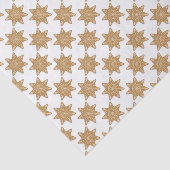 Gingerbrood Star Cookies Patroon Tissuepapier (Detail)