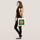 Gingerbrood Star en Snowflakes kerst Tote Bag (Voorkant (model))